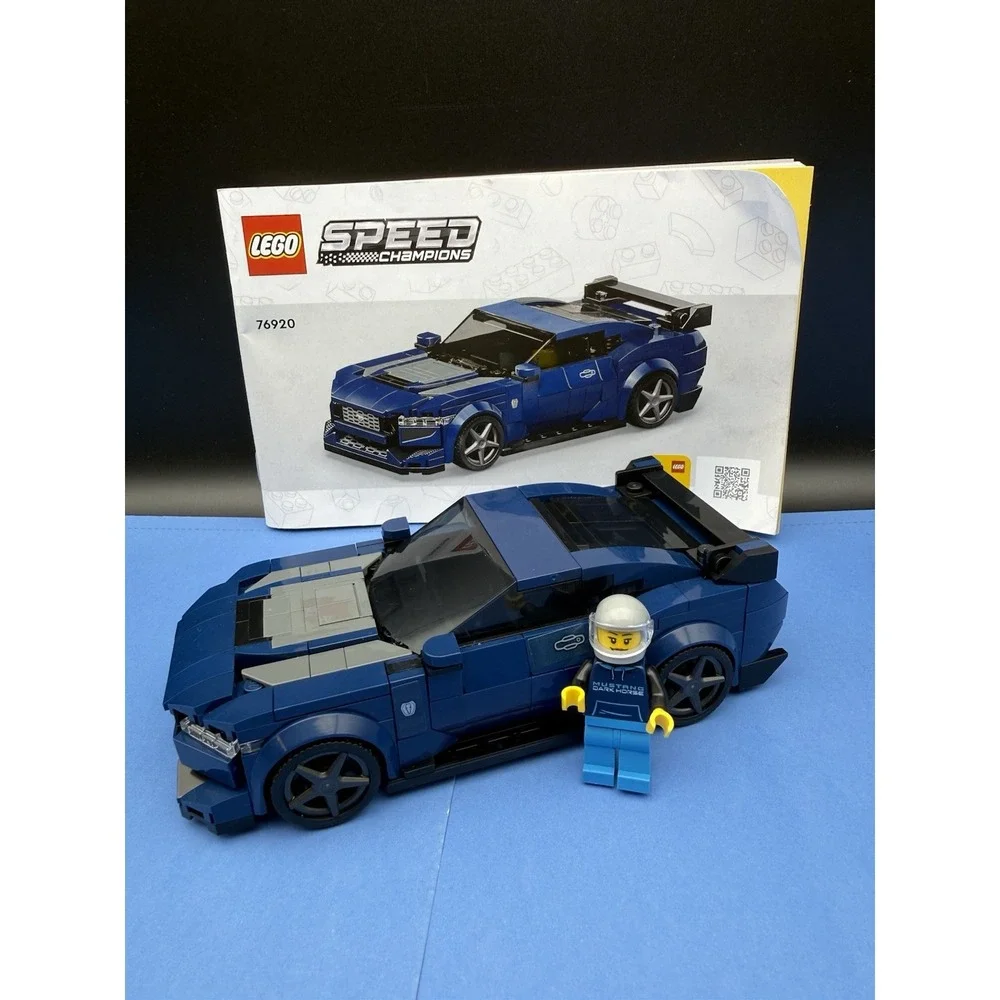 LEGO Speed Champions: Ford Mustang Dark Horse Sports Car 76920 W/Manual (No Box)